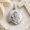 Médaille Vierge à l'Enfant de face (argent)