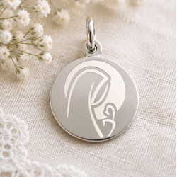 Médaille Laser Vierge de...