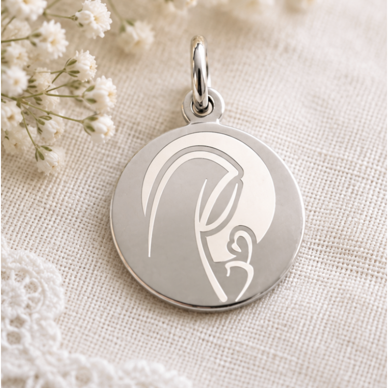 Médaille Laser Vierge de lumière (argent)