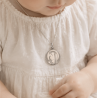 Médaille portrait Marie gravure laser (argent)