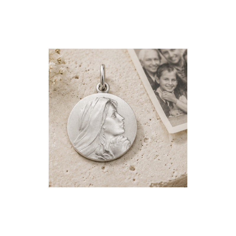 Médaille Vierge en prière (argent)