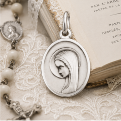 Médaille Vierge en oraison...