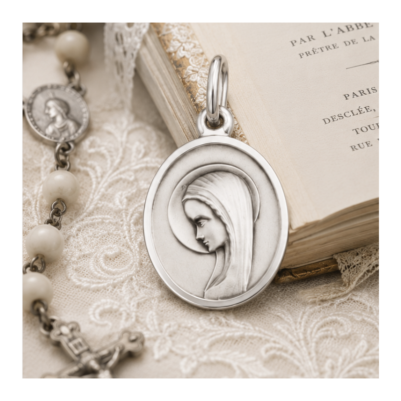 Médaille Vierge en oraison (argent)