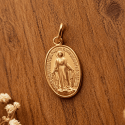 medaille miraculeuse plaqué or