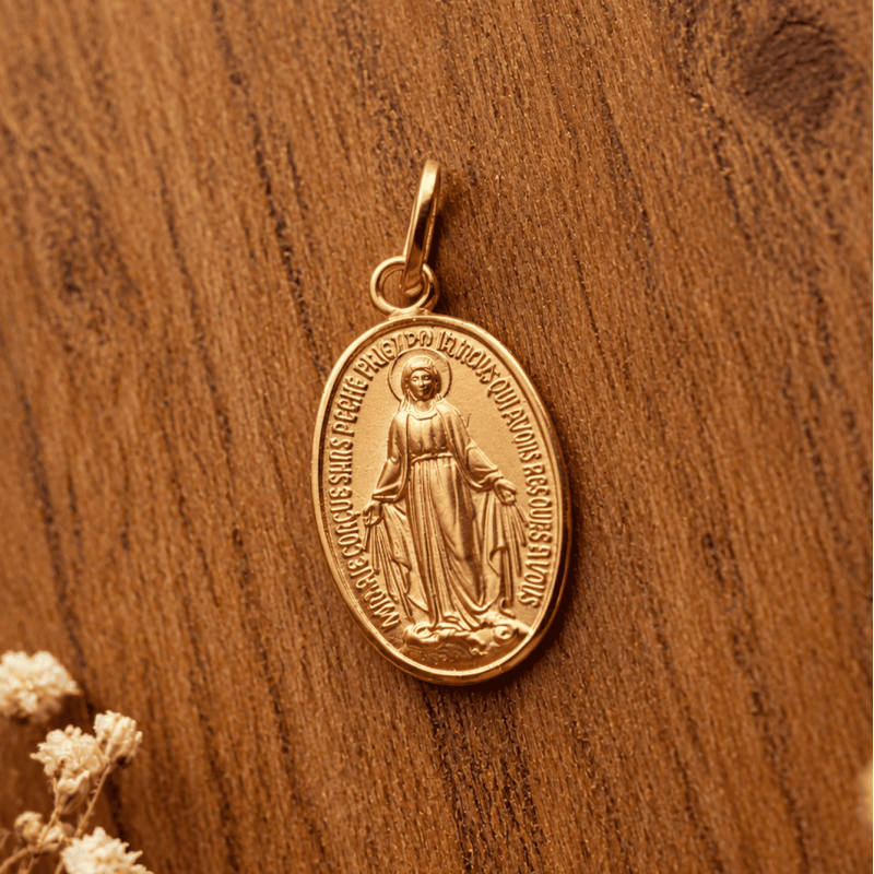 medaille miraculeuse plaqué or