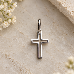 Petite croix ajourée argent