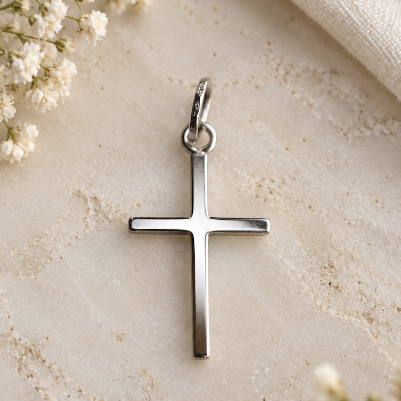 Croix fine argent